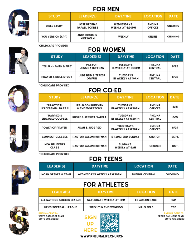 GROUPS FLYER 2023